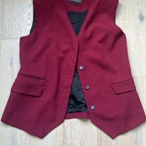 Zara Burgundy Women's Vest